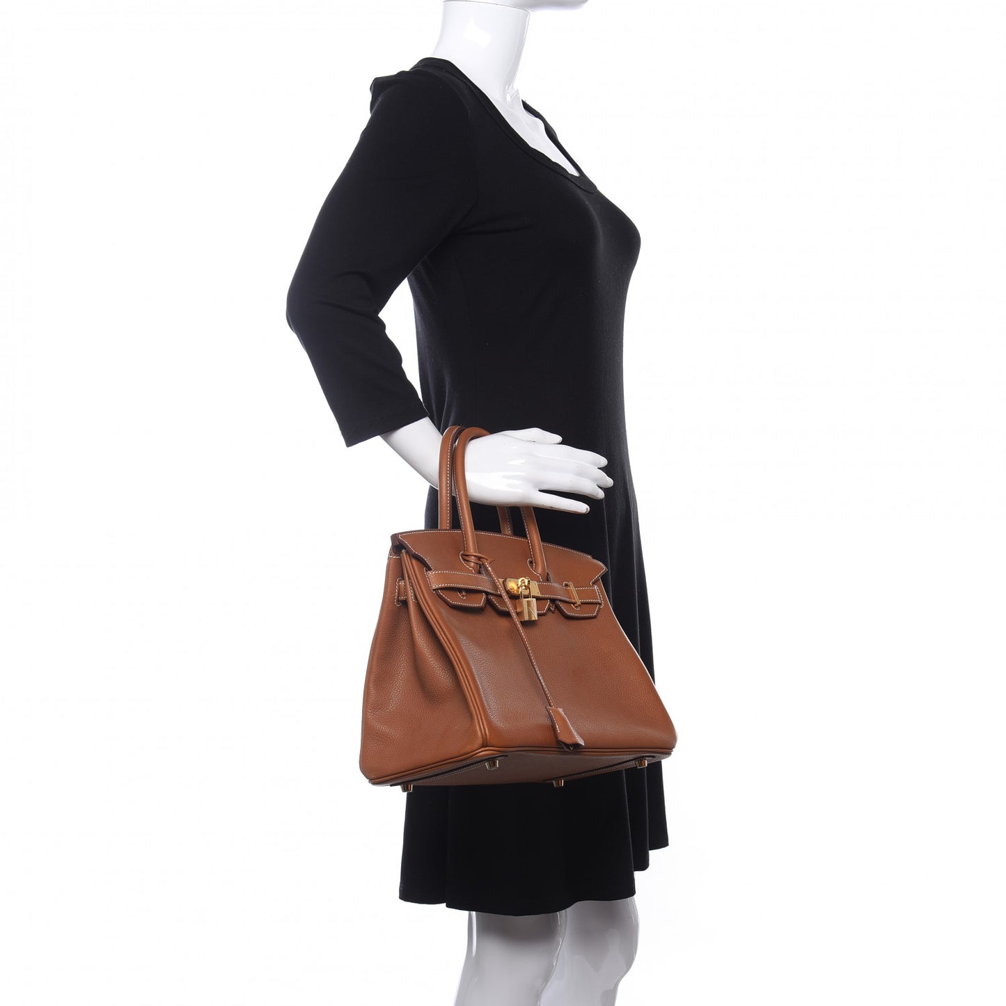 Natural Barenia Faubourg Birkin 30 Fauve