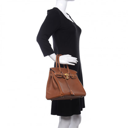 Hermes Natural Barenia Faubourg Birkin 30 Fauve 2 of 11