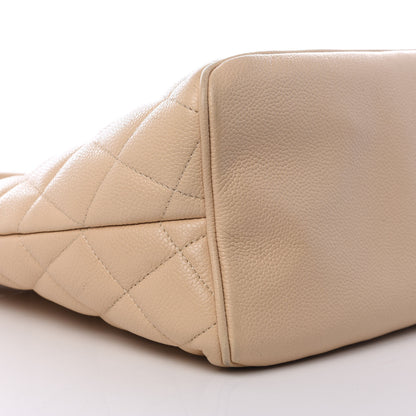 Chanel Caviar Quilted Medallion Tote Beige 6 of 8
