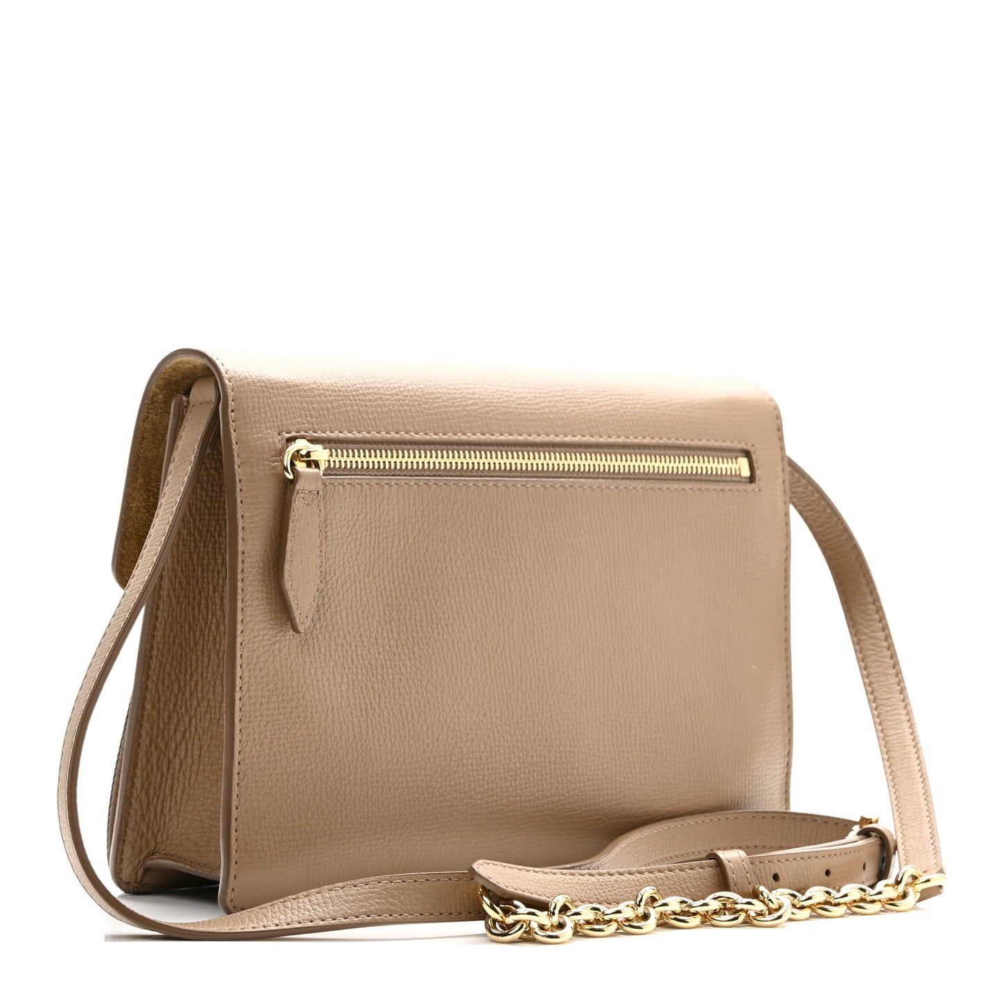 Derby Calfskin House Check Baby Macken Crossbody Bag Camel