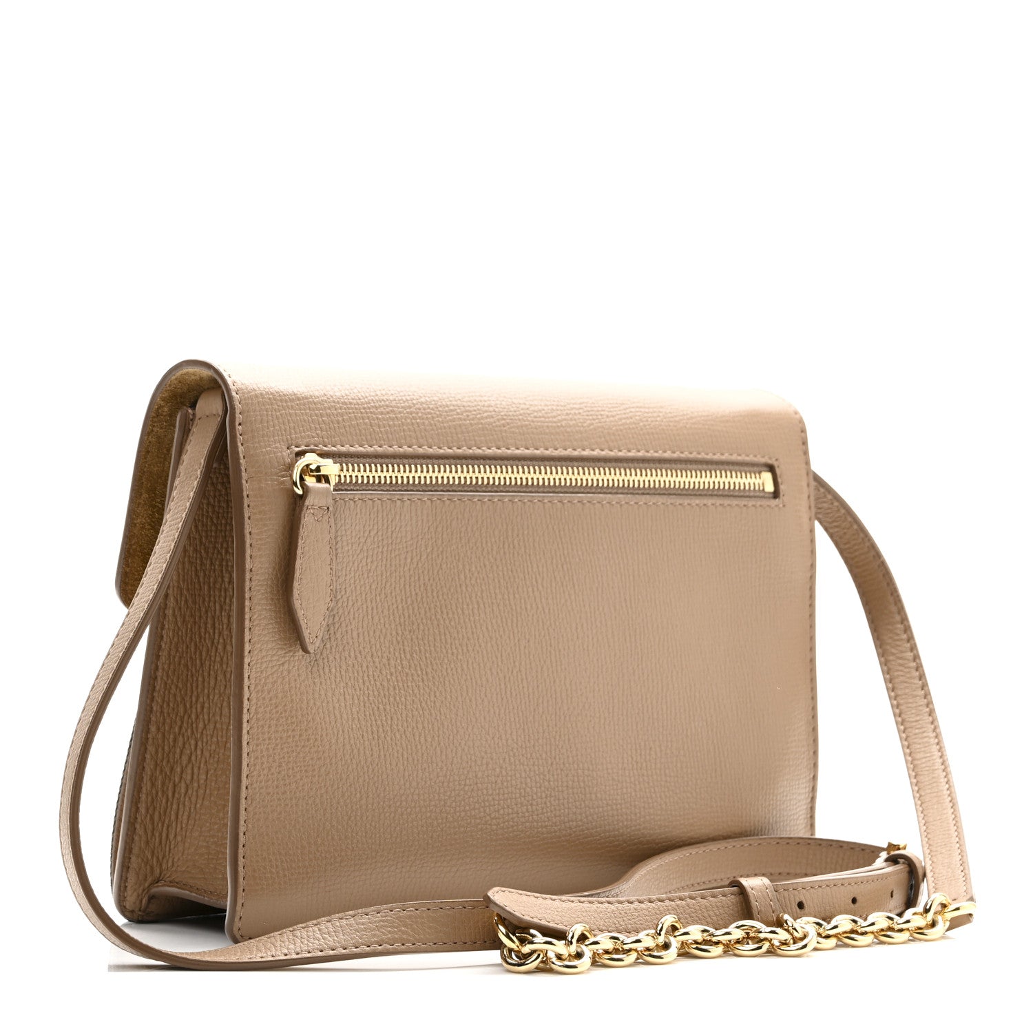 Burberry Derby Calfskin House Check Baby Macken Crossbody Bag Camel 3 of 9