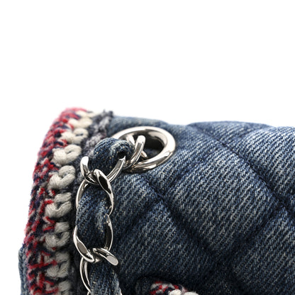 Chanel Denim Braided Mini Rectangular Flap Bag Blue 13 of 14