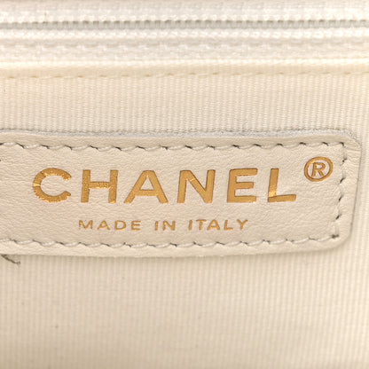 Chanel Caviar Quilted Pockets Backpack White 6 of 13