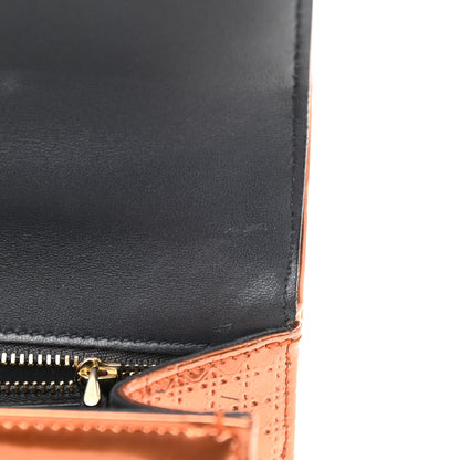 Christian Dior Metallic Patent Micro-Cannage Small Diorama Flap Bag Orange 11 of 11
