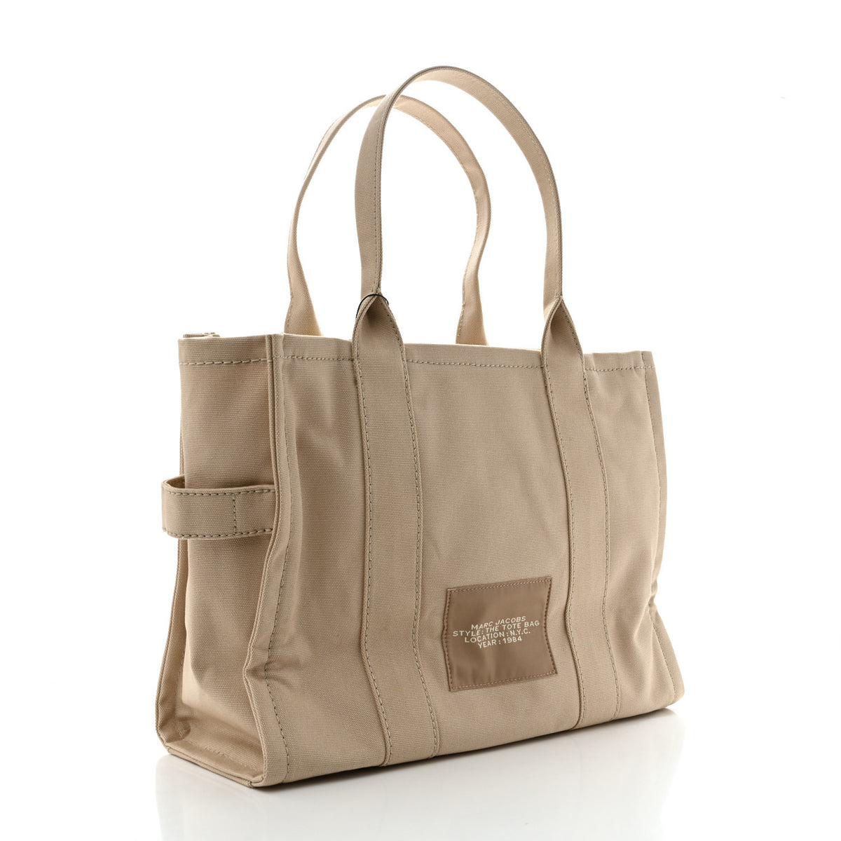 Marc Jacobs Cotton Canvas Large The Tote Bag Beige 4 of 12