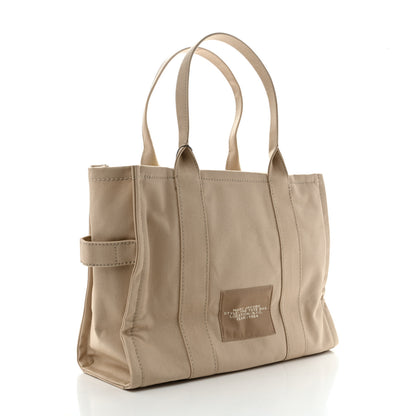 Marc Jacobs Cotton Canvas Large The Tote Bag Beige 4 of 12