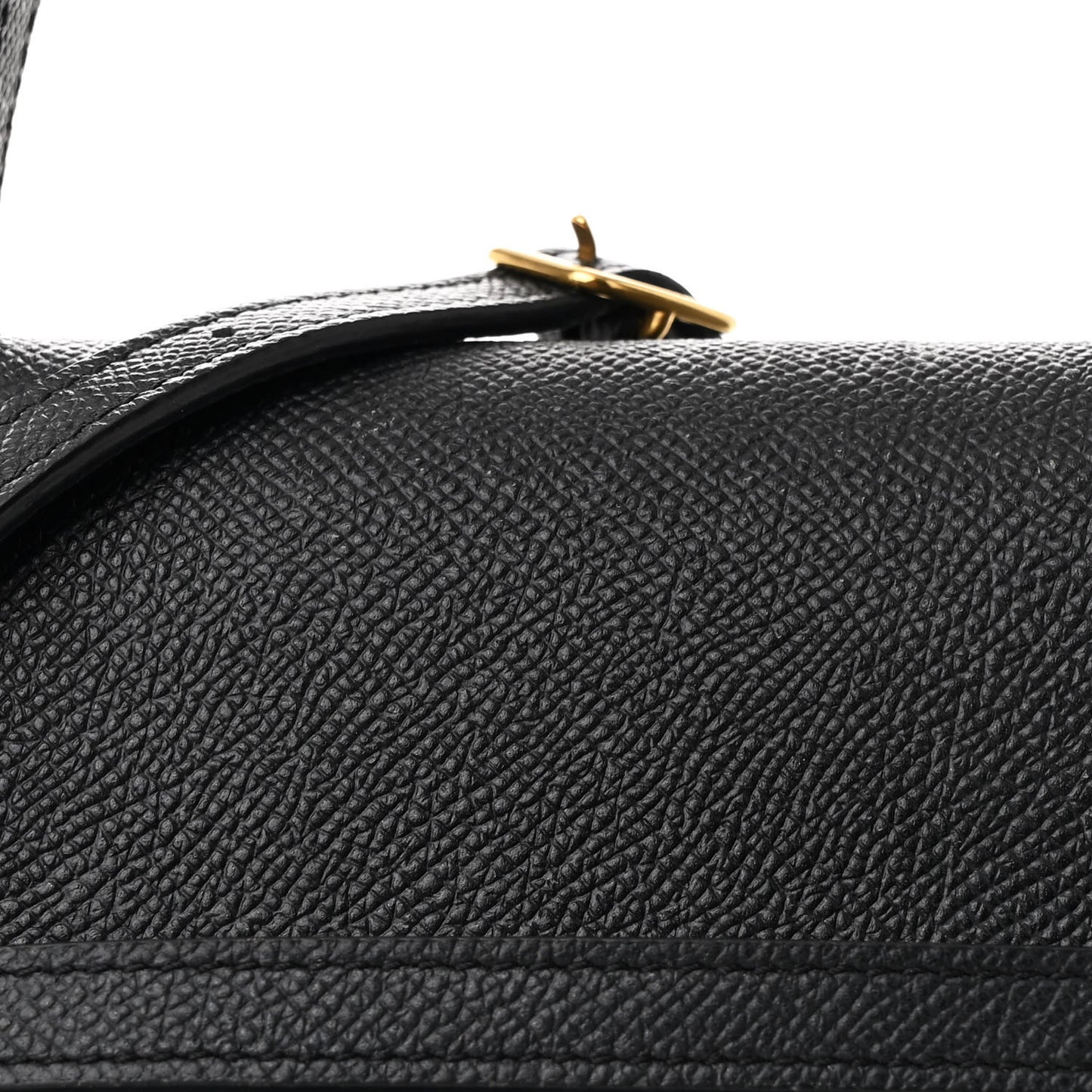 Grained Calfskin Nano Belt Bag Black