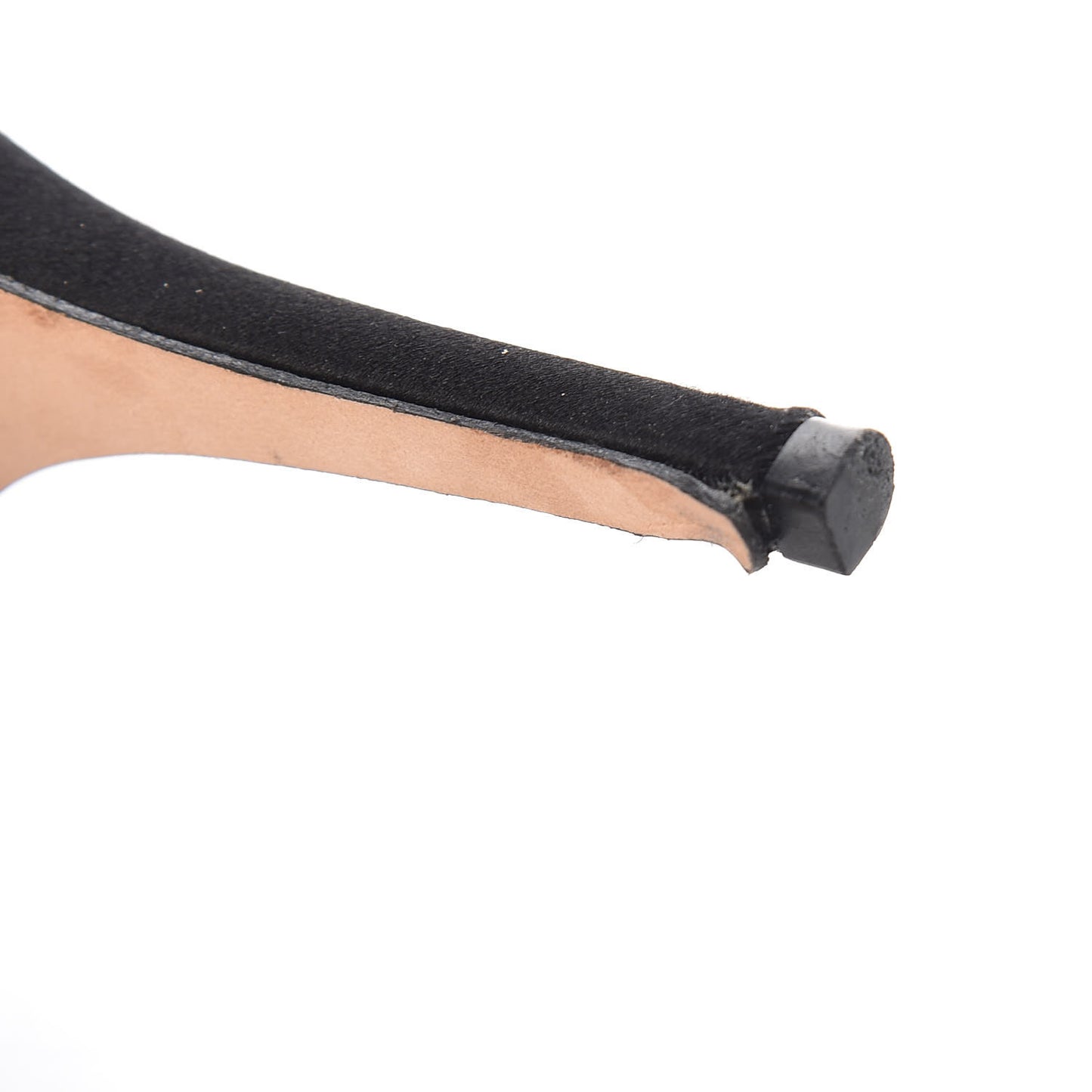 Satin Crystal Pumps 39.5 Black