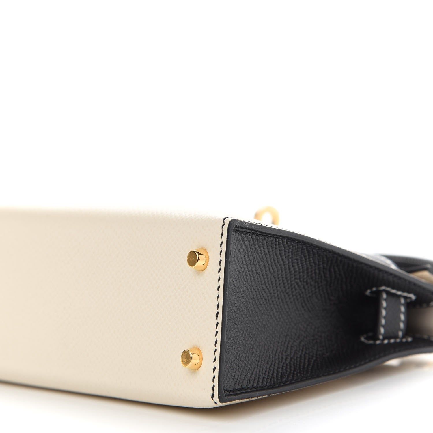 Hermes Epsom Horseshoe Mini Kelly Sellier 20 Craie Black 9 of 10