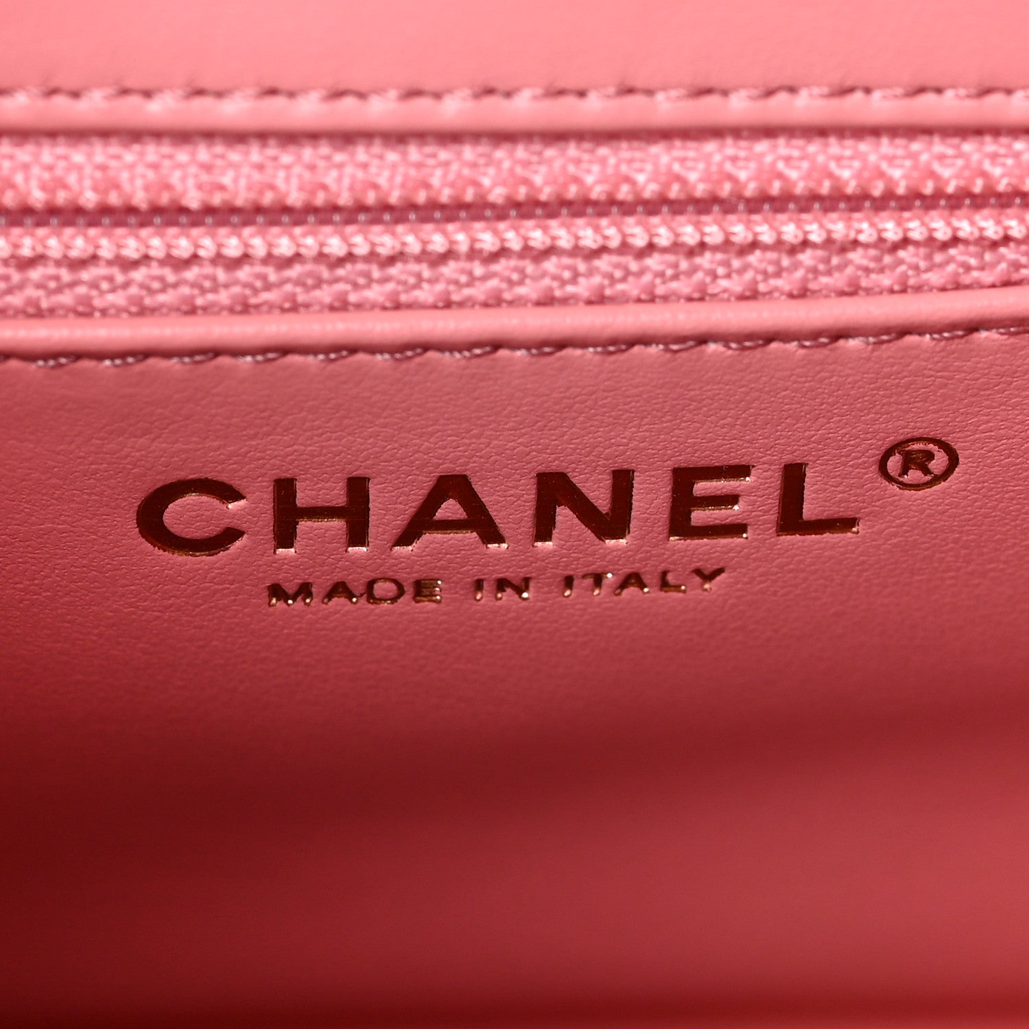 Chanel Shiny Aged Calfskin Quilted Nano Kelly Shopper Coral Pink 10 of 15