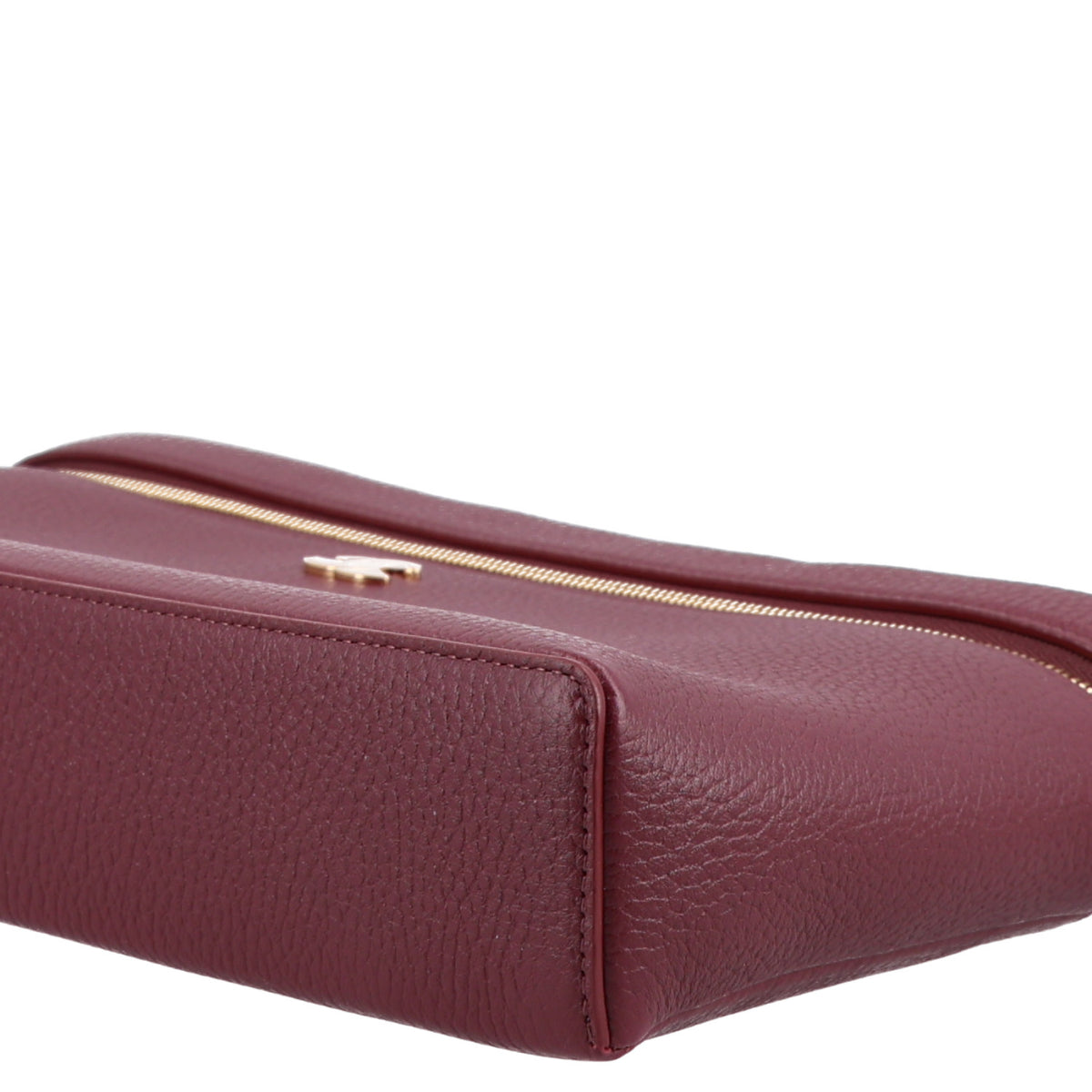 Chanel Grained Calfskin Large Supple Trapeze Vanity Case With Chain Dark Burgundy 10 of 10