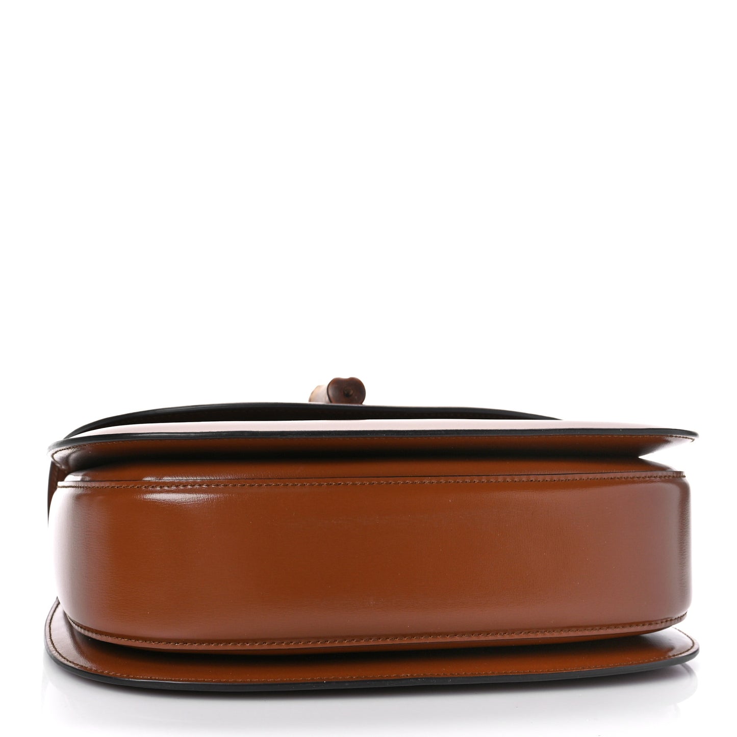 Boarded Dyana Lux Calfskin Web Medium Bamboo 1947 Top Handle Bag Brown