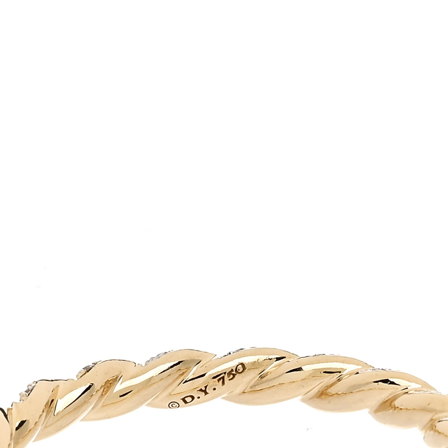 18K Yellow Gold Diamond Paveflex Ring 57 8