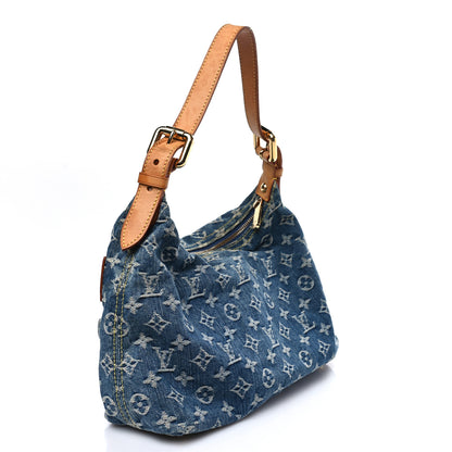 Louis Vuitton Monogram Denim Baggy PM Blue 3 of 8