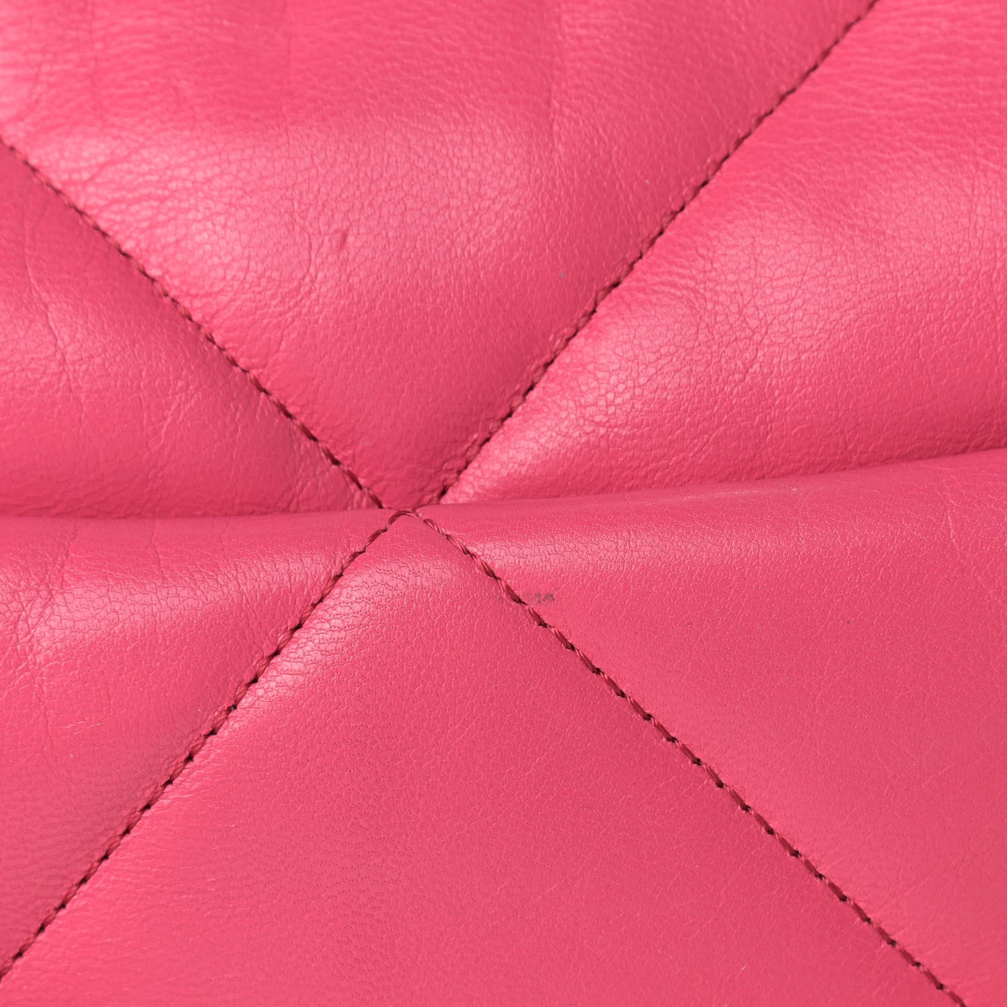 Goatskin Quilted Large Chanel 19 Flap Dark Pink