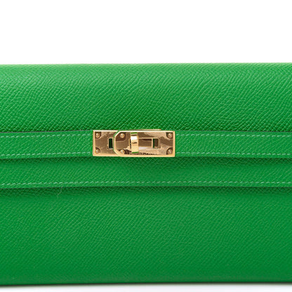Hermes Epsom Kelly Longue Wallet Bambou 8 of 9