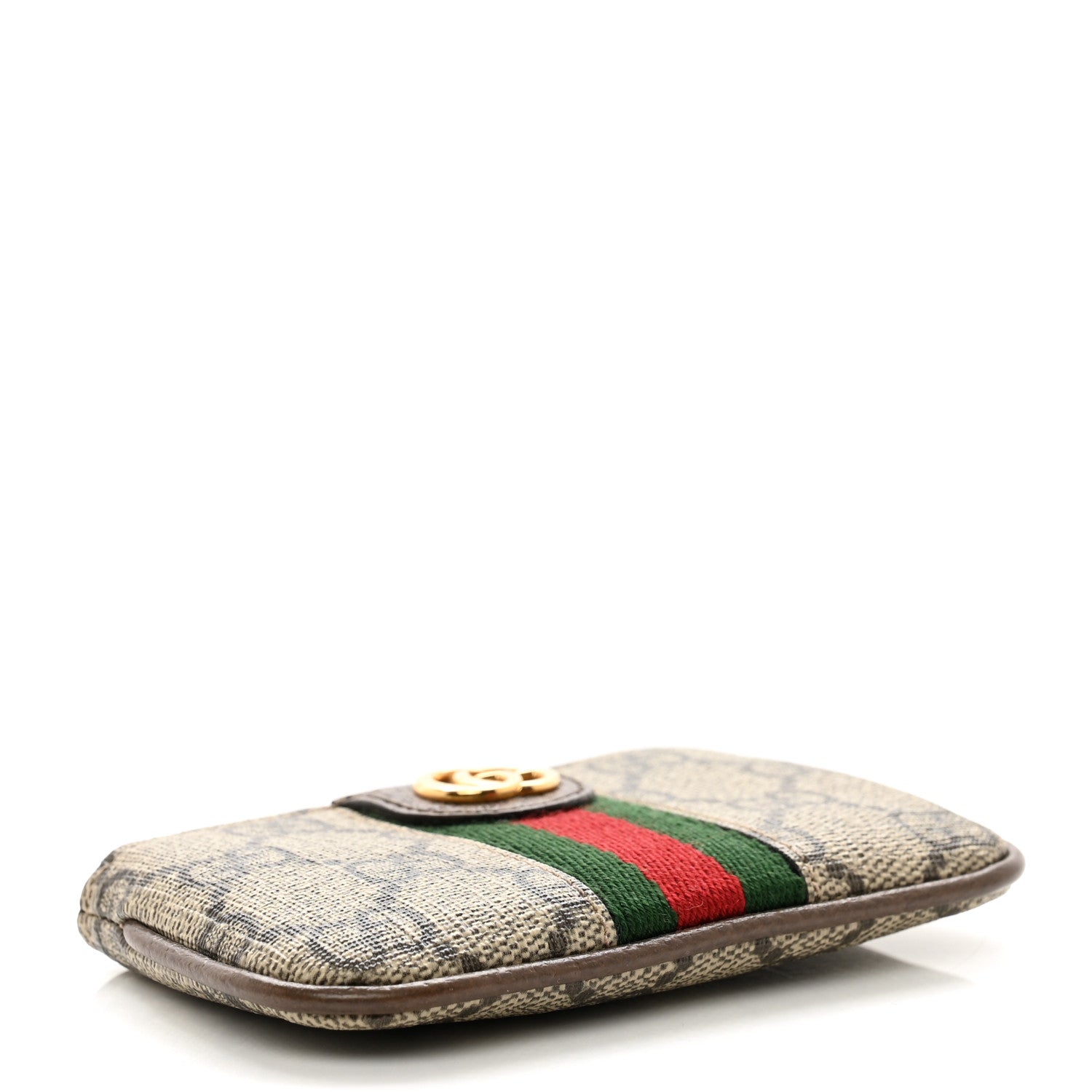 Gucci GG Supreme Monogram Web Ophidia Key Case Beige New Acero 4 of 8