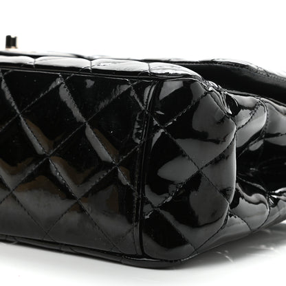 Chanel Patent Quilted Maxi Double Flap Black 9 of 11