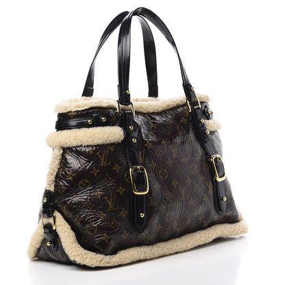 Louis Vuitton Patent Monogram Shearling Sac Thunder 3 of 10