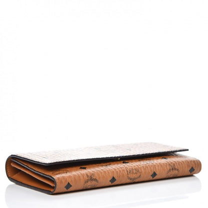 MCM Visetos Continental Flap Wallet Cognac 4 of 8