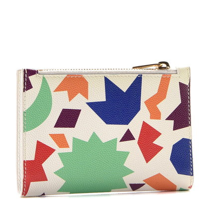 Saint Laurent Grain De Poudre Shapes Print Zipped Two-Part Wallet White 2 of 8