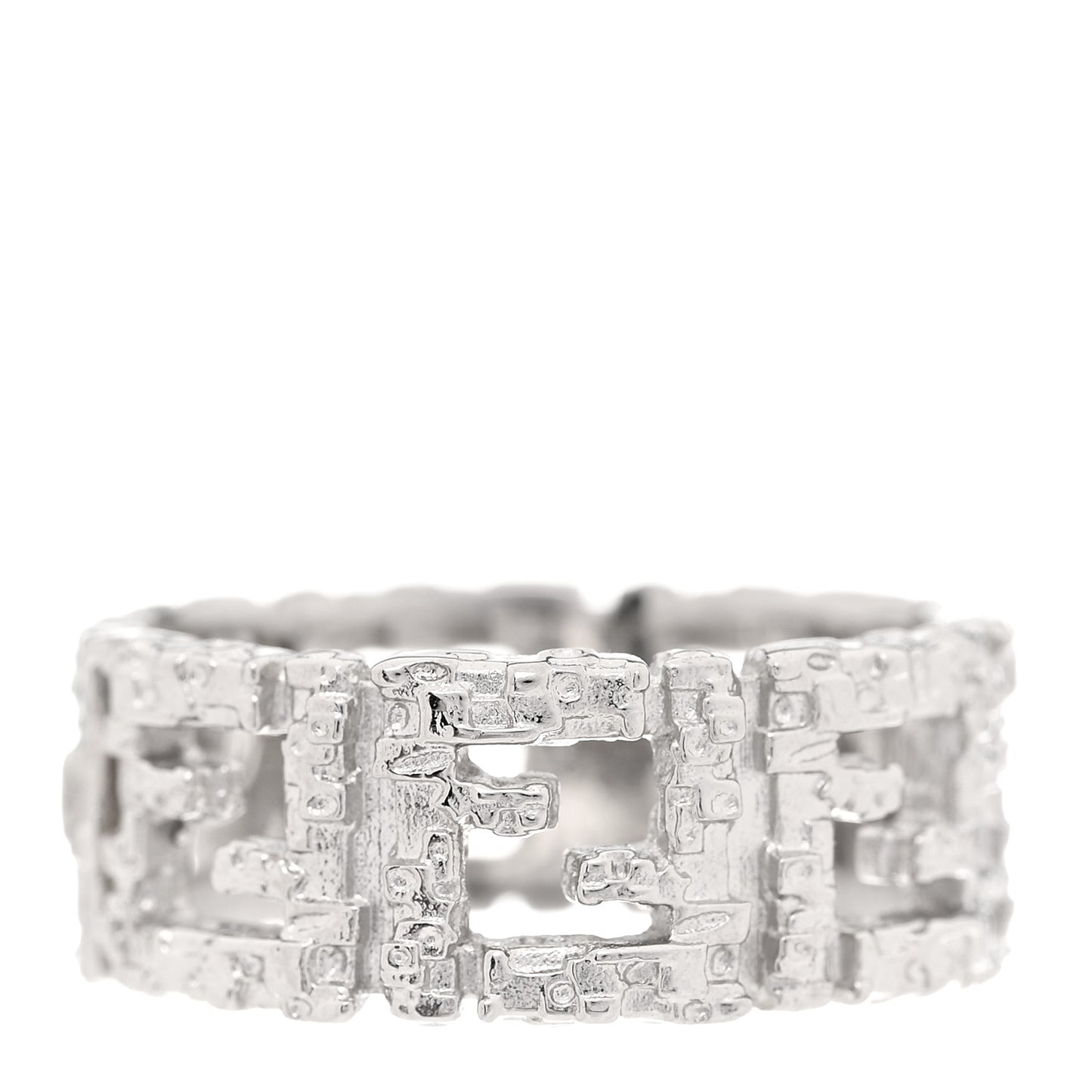 Metal Forever Fendi Ring M 63 10.25 Silver