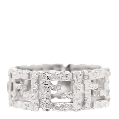 Fendi Metal Forever Fendi Ring M 63 10.25 Silver 3 of 5