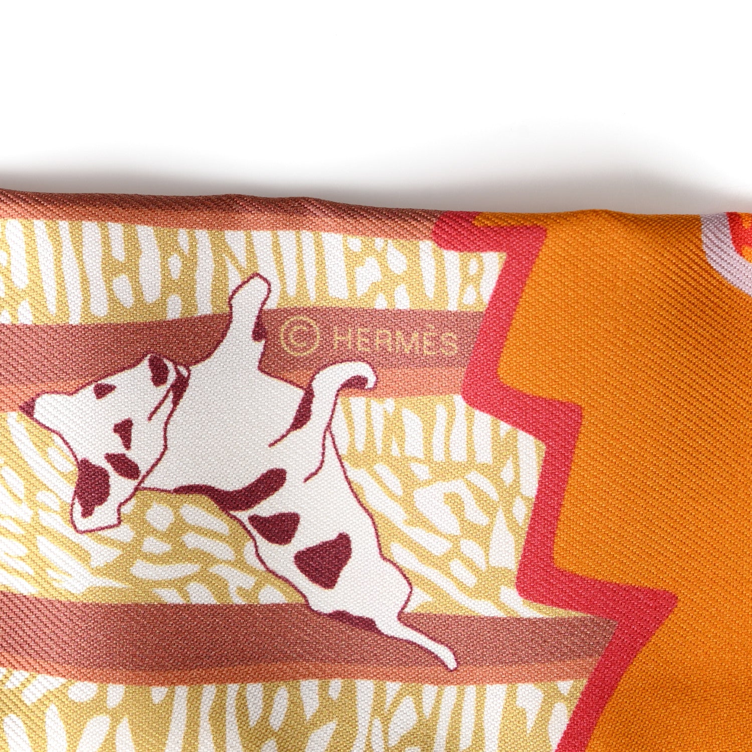 Hermes Silk En Liberte Twilly Rose Bleu Rouge 4 of 4