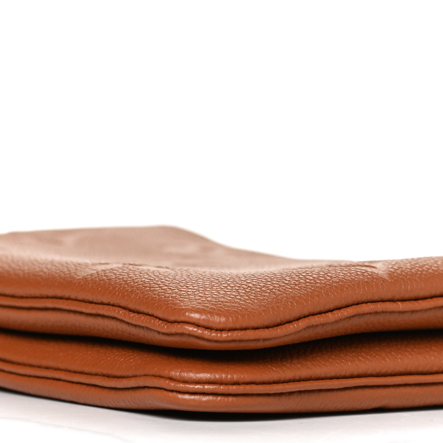 Louis Vuitton Empreinte Monogram Giant Double Zip Pochette Caramel 9 of 10