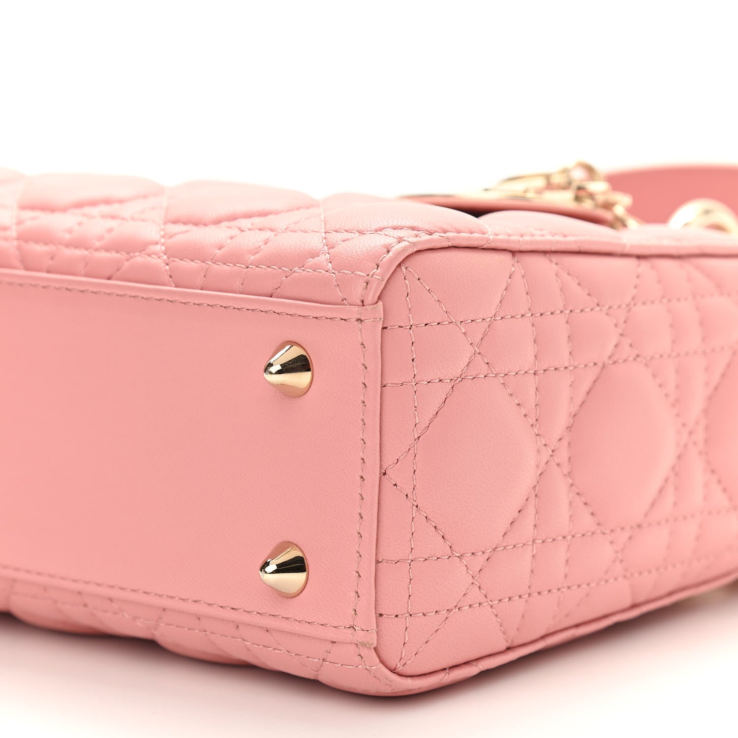 Christian Dior Lambskin Cannage Small Lucky Badges My Lady Dior Pink 11 of 12