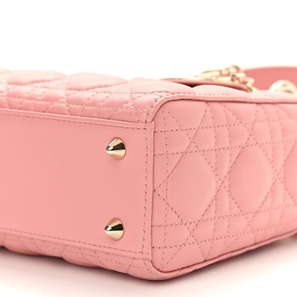 Christian Dior Lambskin Cannage Small Lucky Badges My Lady Dior Pink 11 of 12