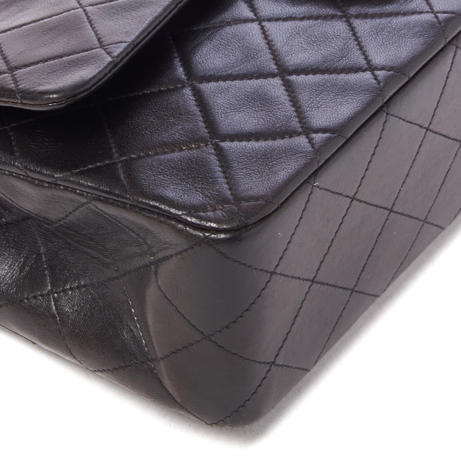 Chanel Lambskin Quilted Medium Double Flap Black 5 of 9