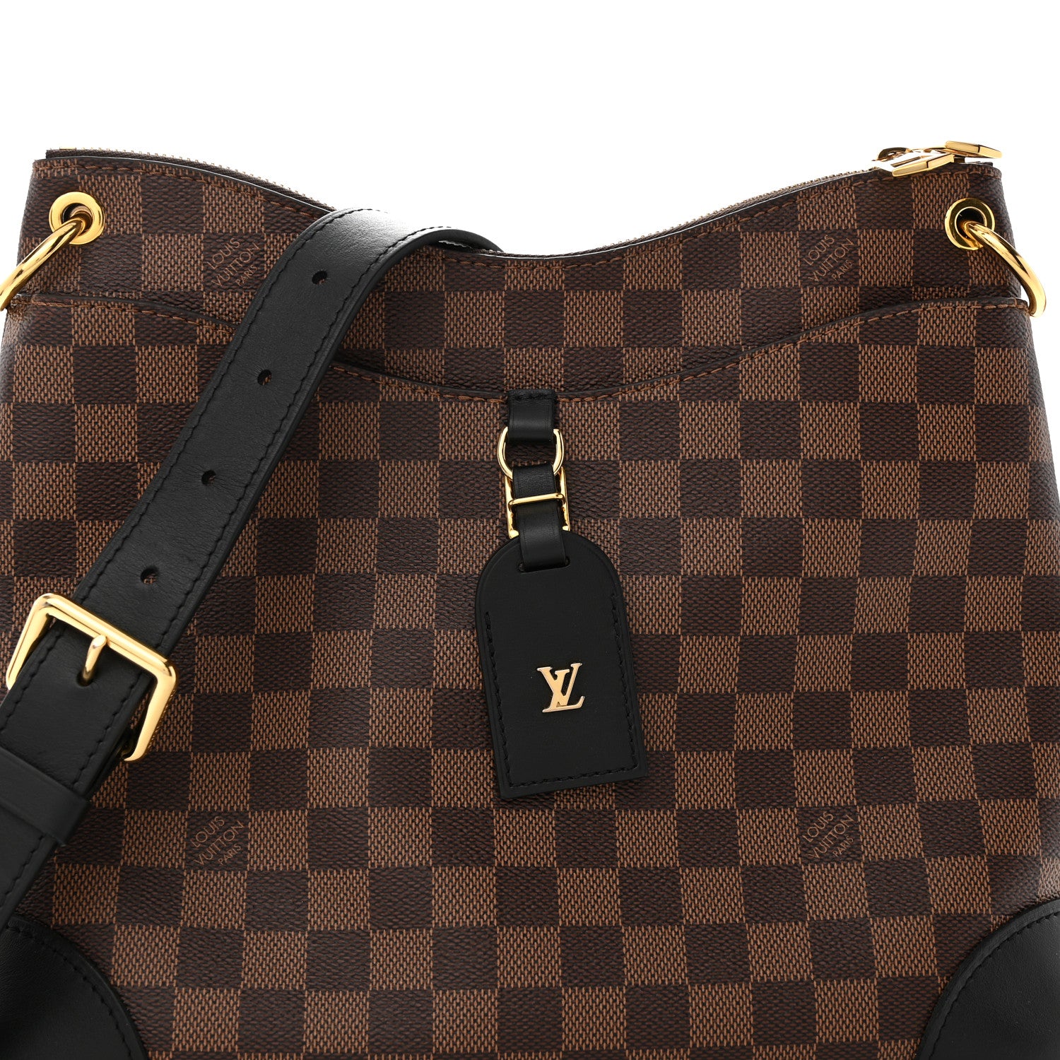 Louis Vuitton Damier Ebene Odeon MM Black 7 of 9
