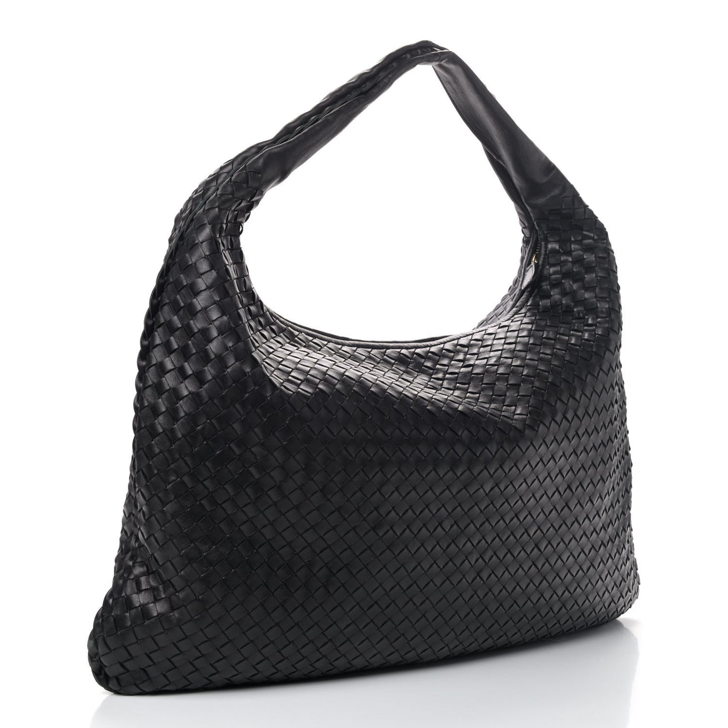 Nappa Intrecciato Maxi Veneta Hobo Black