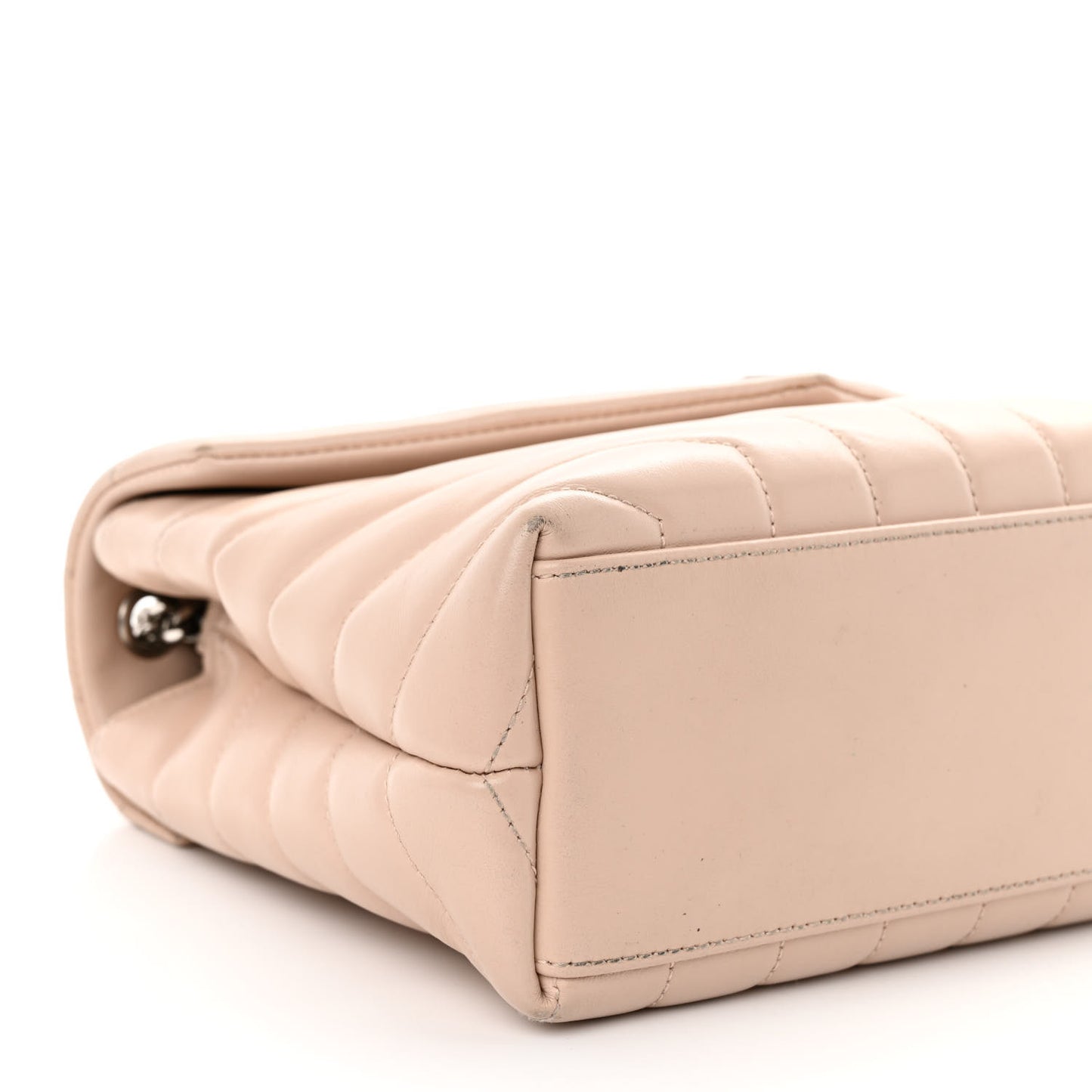 Calfskin Y Quilted Monogram Small Loulou Chain Satchel Marble Pink