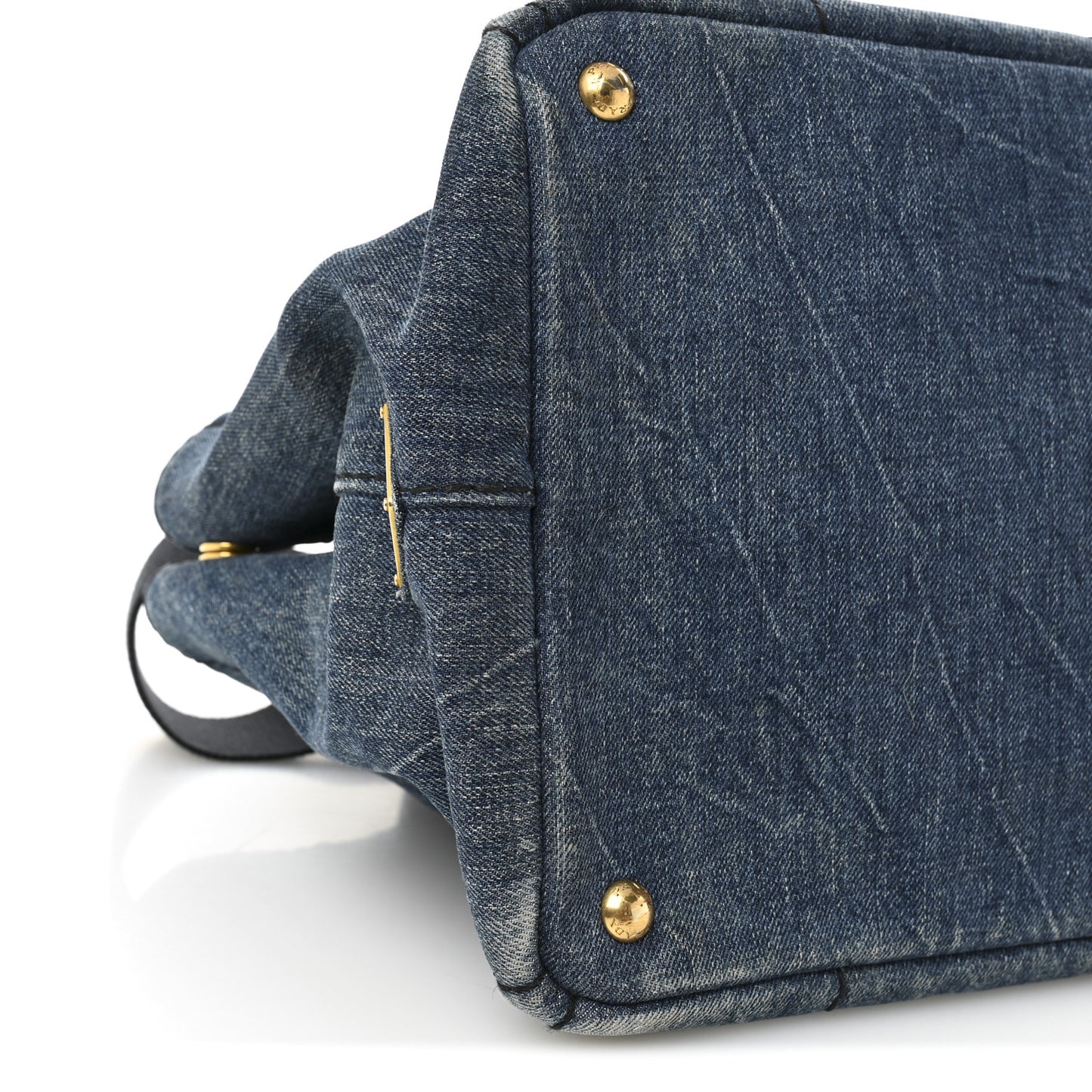 Denim Logo Tote Avio