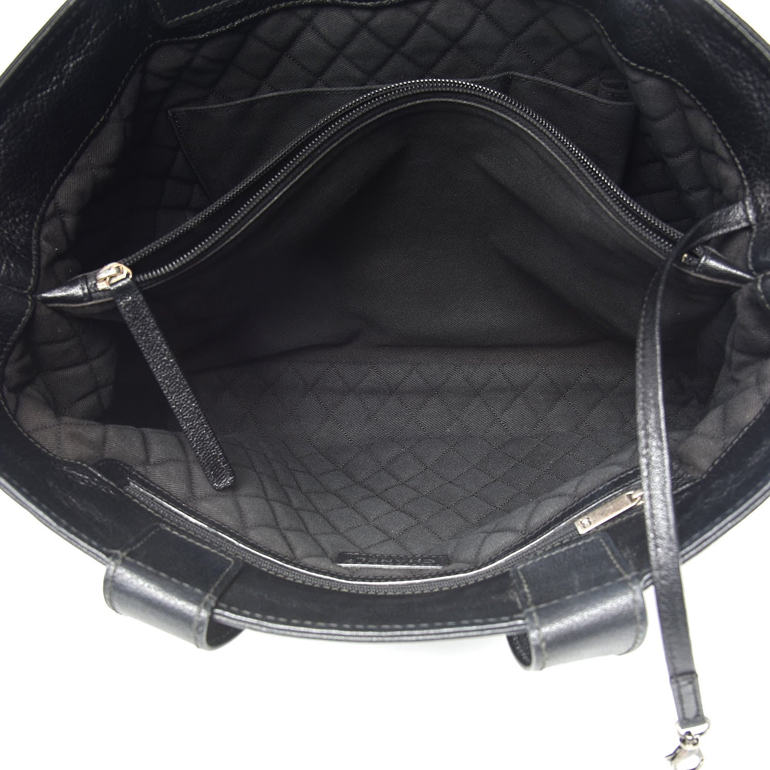 Chanel Goatskin Perforated Large CC Tote Black 6 of 11