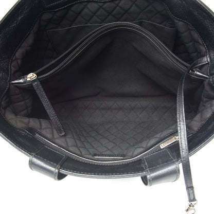 Chanel Goatskin Perforated Large CC Tote Black 6 of 11