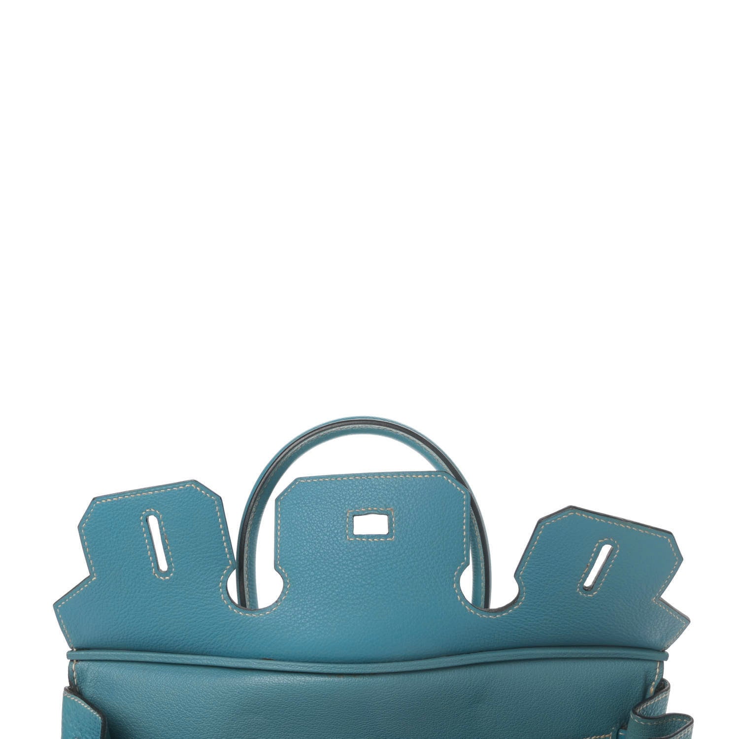Hermes Taurillon Clemence Birkin 30 Blue Jean 15 of 46