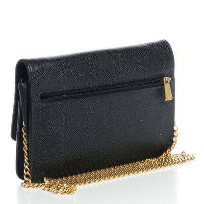 Chanel Caviar Timeless CC Wallet on Chain WOC Black 3 of 10