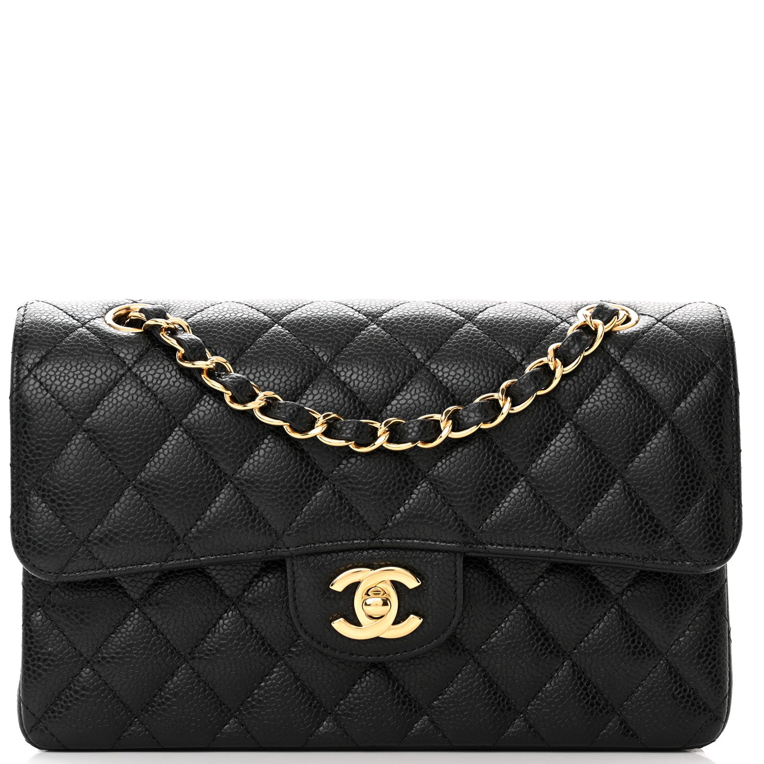 Chanel Caviar Quilted Small Double Flap Black 8 of 11