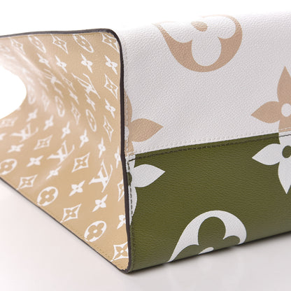 Louis Vuitton Monogram Giant Onthego GM Kaki Beige 9 of 11