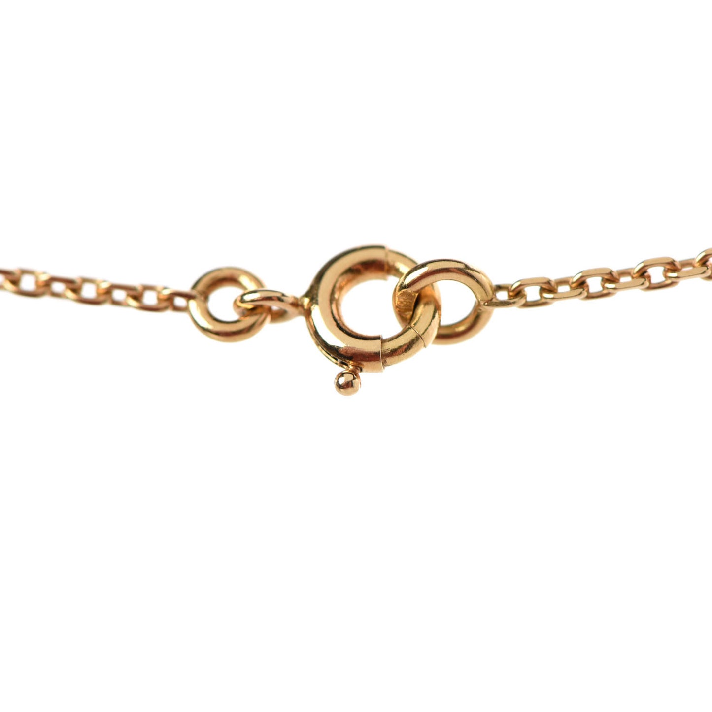 18K Yellow Gold Black Onyx Vintage Alhambra Pendant Necklace