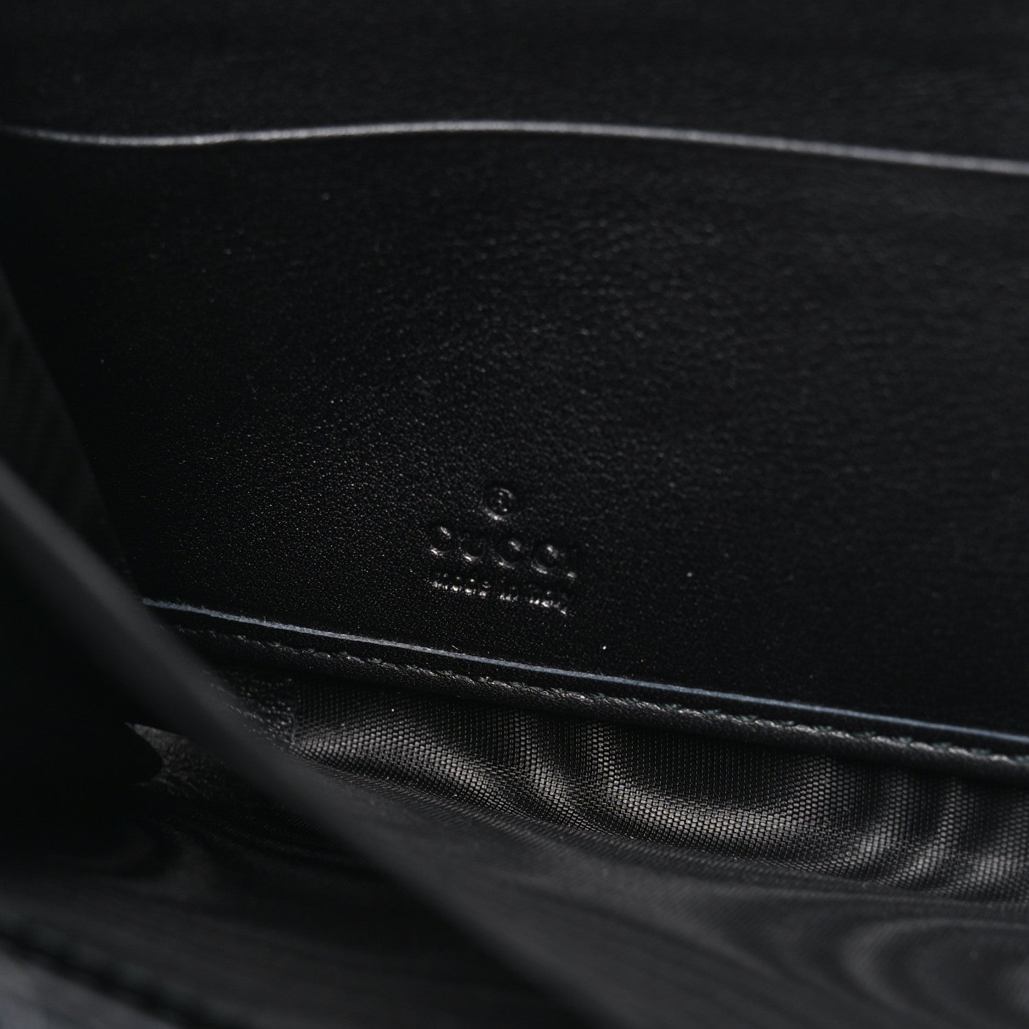 Gucci Guccissima Signature Sukey Zip Around Wallet Black 6 of 8
