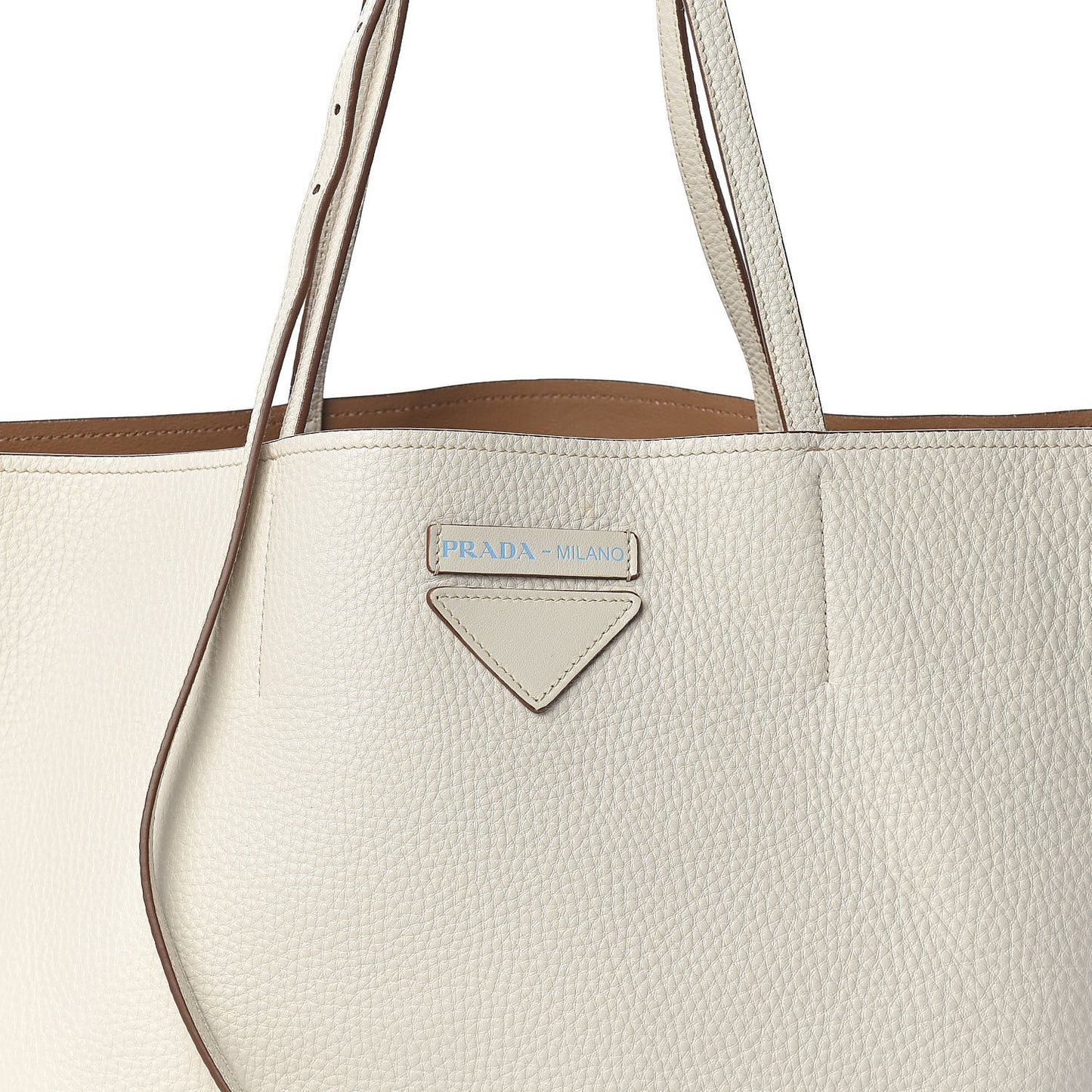 Vitello Daino Shopping Tote Talco