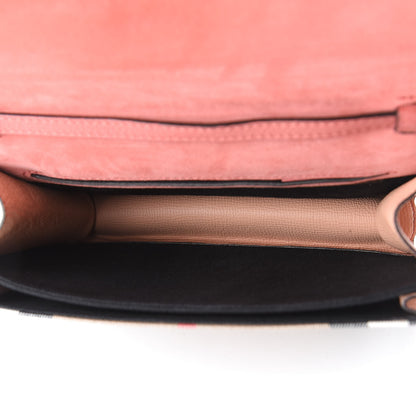 Burberry Derby Calfskin House Check Small Macken Crossbody Bag Copper Pink 5 of 11
