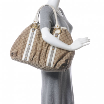Gucci Monogram Medium Interlocking Icon Tote Ivory 2 of 7