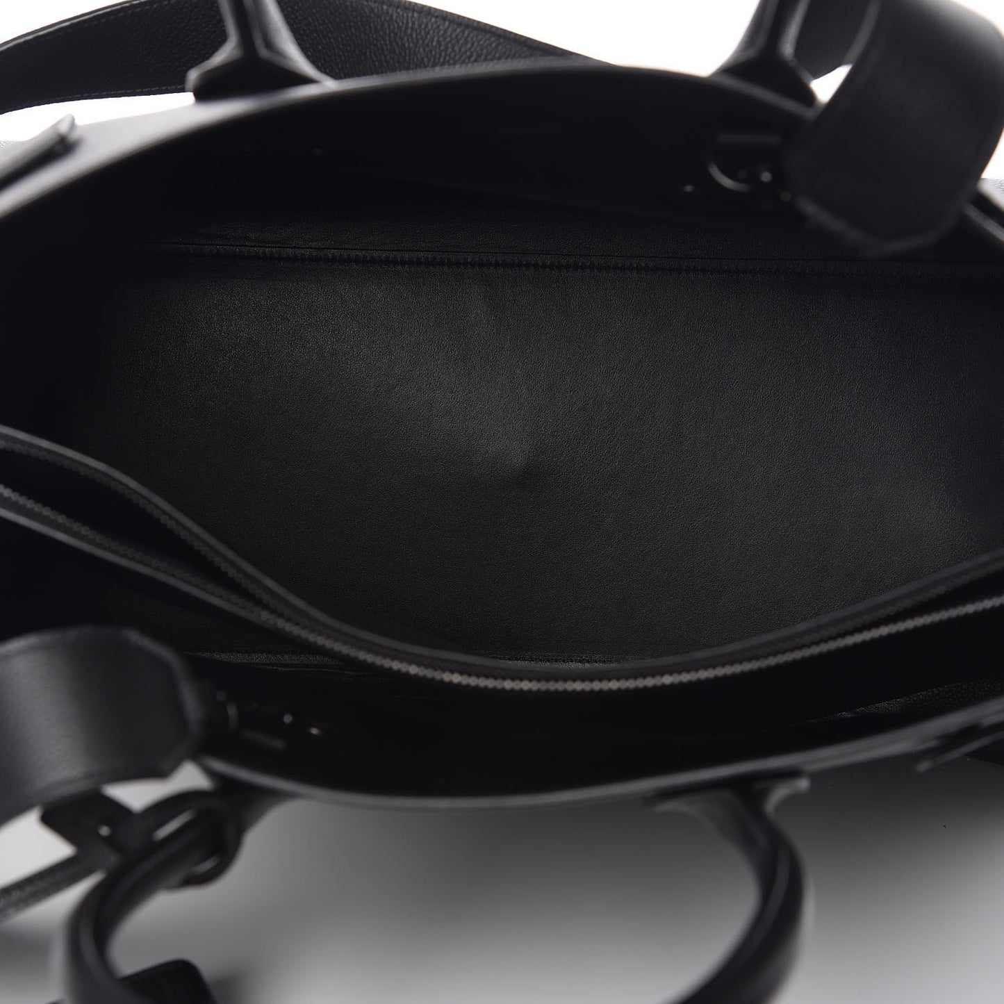 Grained Calfskin Large Sac De Jour Carryall Black