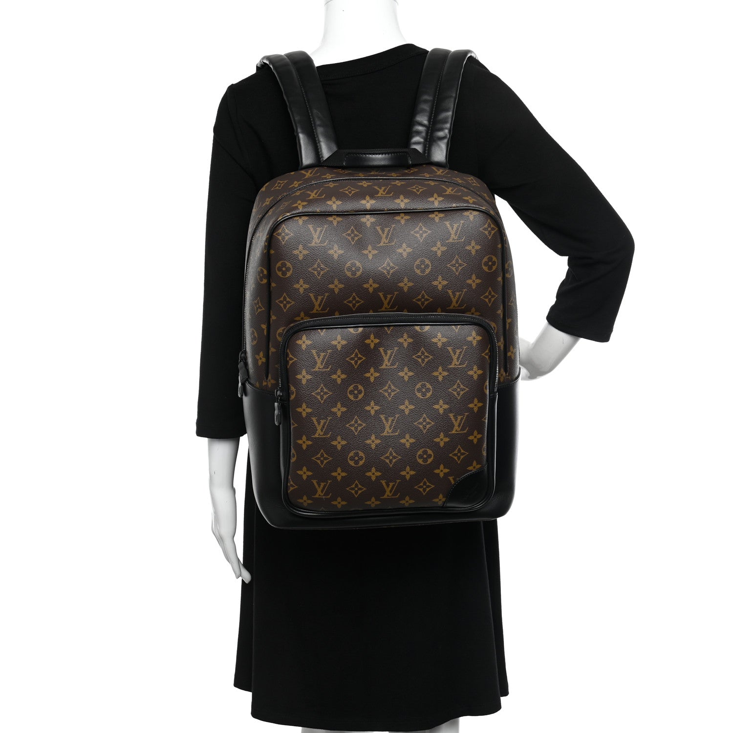 Louis Vuitton Monogram Macassar Dean Backpack 2 of 10