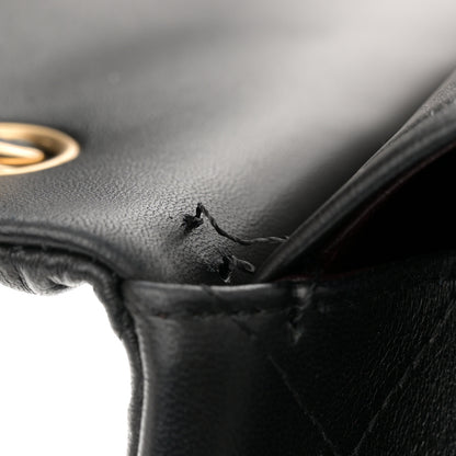 Chanel Lambskin Quilted Jumbo Double Flap Black 13 of 13